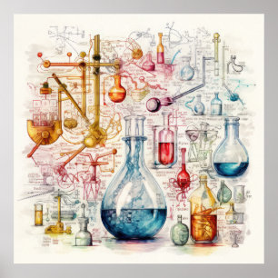 Chemie-Papierposter Poster