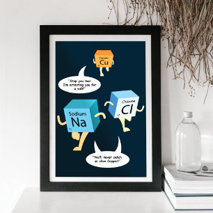 Chemie Periodensystem Elemente Zitat Poster