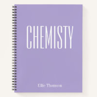 Chemie | Personalisiertes Schulgraphenpapier Lila