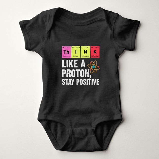 Chemie Physiker Lehrer Student Proton Scienc Baby Strampler (Vorderseite)