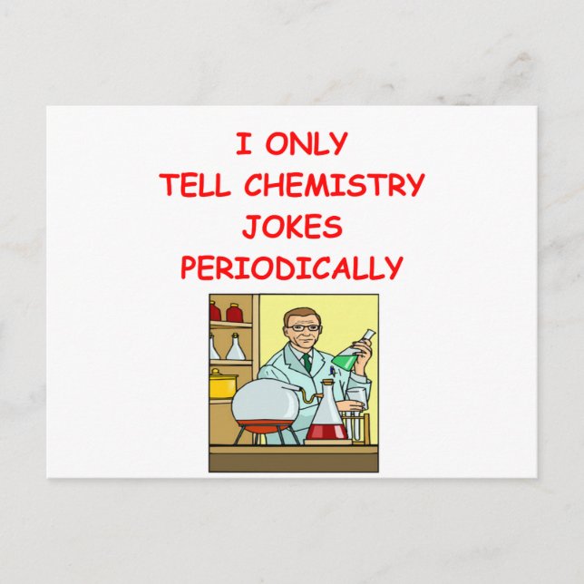 Chemie Postkarte (Vorderseite)