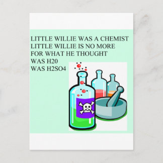 Chemie Postkarte