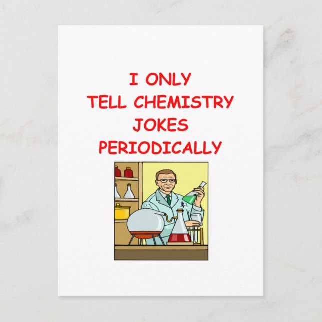 Chemie Postkarte (Vorderseite)