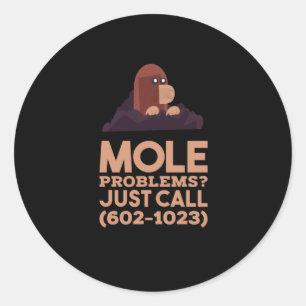 Chemie - Probleme mit dem Löwenanteil Runder Aufkleber