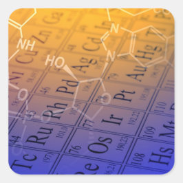 Chemie Quadratischer Aufkleber