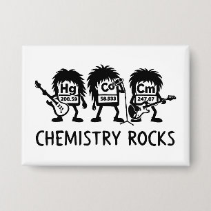 Chemie Rocks Science Rock Band Button
