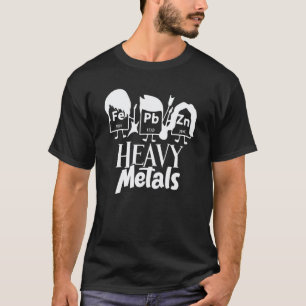 Chemie Schwermetalle Fe Pb Zn Chemiker Lehrer T-Shirt
