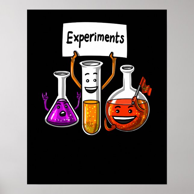 Chemie Science Funny Experiment School Joke Poster (Vorne)