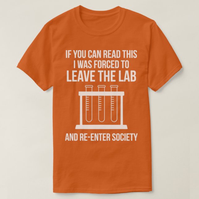 Chemie Science Funny LaborScientist Nerd1 T-Shirt (Design vorne)