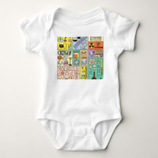 Chemie Science Vintag Illustration Set Baby Strampler