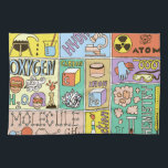 Chemie Science Vintag Illustration Set Geschirrtuch<br><div class="desc">Chemie Science Banners Set. Vintage Illustrationen von der Hand gezeichnet. Chemiewissenschaftsbanner mit einer Vintagen handgezeichnet Touch. Chemie Wonders: Von Hand Gezeichnet Illustrationen in der Farbenpraxis: Chemie, Naturwissenschaften, Fach, Schule, Chemie, Skizze, Bildung, Mol, Molekül, Gas, Dampf, Sauerstoff, fest, Lernen, Junge, Mischung, Flüssigkeit, Elemente, Mädchen, Explosion</div>