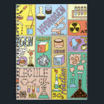 Chemie Science Vintag Illustration Set Notizblock<br><div class="desc">Chemie Science Banners Set. Vintage Illustrationen von der Hand gezeichnet. Chemiewissenschaftsbanner mit einer Vintagen handgezeichnet Touch. Chemie Wonders: Von Hand Gezeichnet Illustrationen in der Farbenpraxis: Chemie, Naturwissenschaften, Fach, Schule, Chemie, Skizze, Bildung, Mol, Molekül, Gas, Dampf, Sauerstoff, fest, Lernen, Junge, Mischung, Flüssigkeit, Elemente, Mädchen, Explosion</div>
