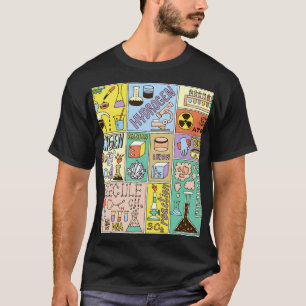 Chemie Science Vintag Illustration Set T-Shirt