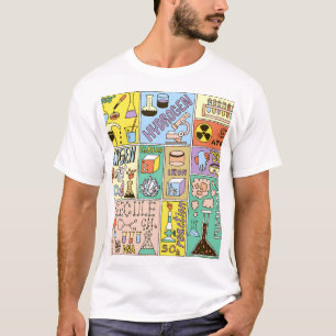 Chemie Science Vintag Illustration Set T-Shirt