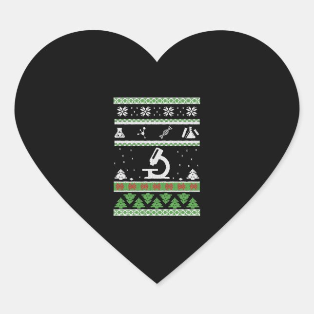 Chemie-Shirt - Labrador - Wissenschaft - Weihnacht Herz-Aufkleber (Vorderseite)