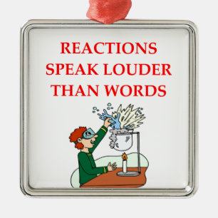 Chemie Silbernes Ornament