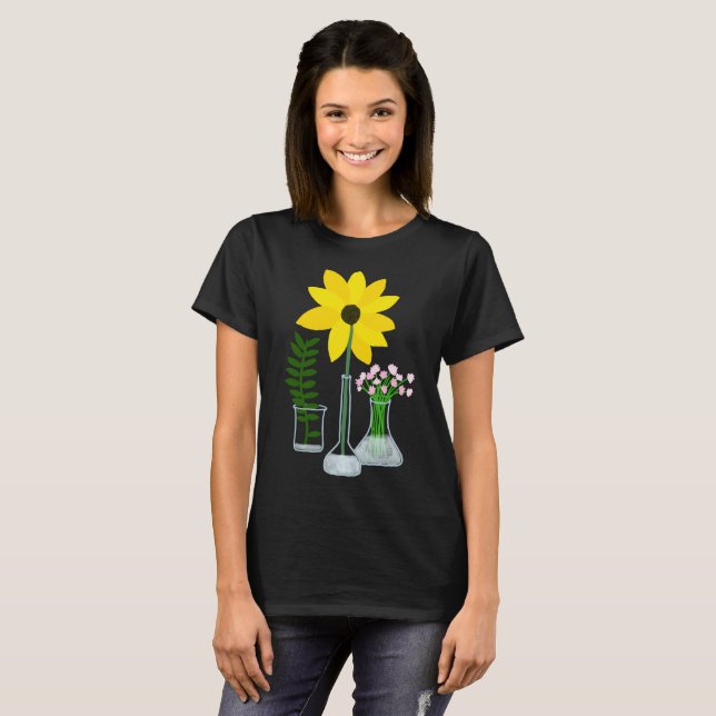 Chemie-Sonnenblume T-Shirt (Vorne ganz)