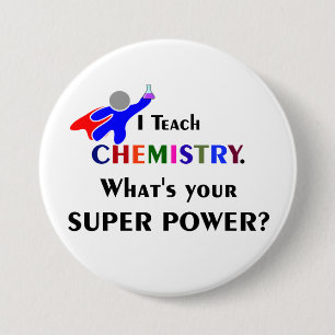Chemie Superhero Button