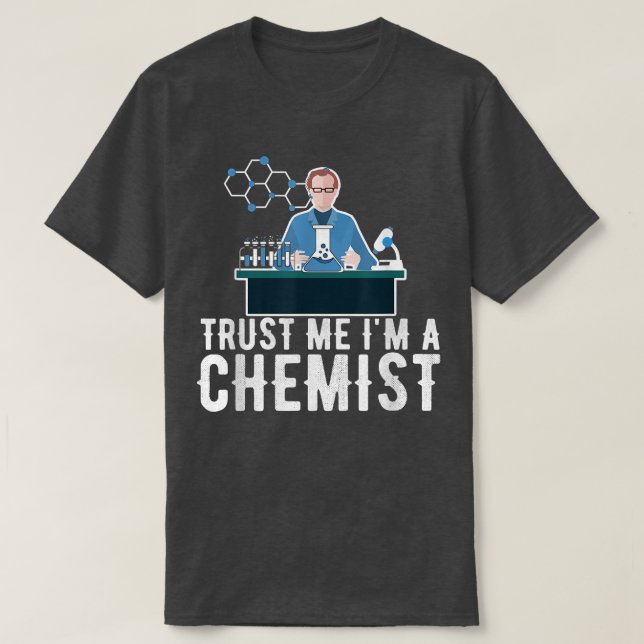Chemie Tshirt Science Molecule Atom Chemical En (Design vorne)
