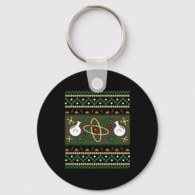 Chemie Uggge Christmas Science Engineer Geschenk Schlüsselanhänger (Vorderseite)