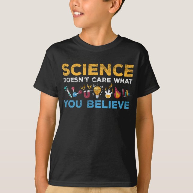 Chemie und Physik Wissenschaftler unter dem Gesich T-Shirt (Vorderseite)