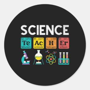 Chemie- und Physiklehrer Biologie-Lehrer  Runder Aufkleber