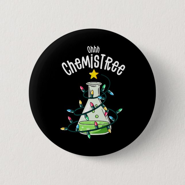 Chemie Von Joy Haus Oh Chemistree Lehrer Studen Button (Vorderseite)