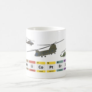 Chemie von Militärhubschraubern Kaffeetasse