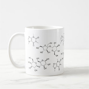 Chemie von Tee und Kaffee Tasse