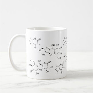 Chemie von Tee und Kaffee Tasse