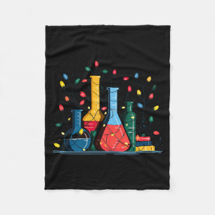 Chemie Weihnachtslichter Liebhaber Chemiker Wissen Fleecedecke