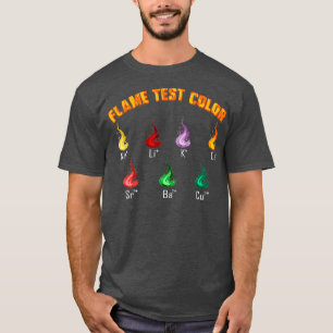 Chemie Wissenschaftler Flammtestfarbengeschenk T-Shirt