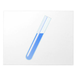 Chemie-Wissenschafts-Reagenzglas Notizblock