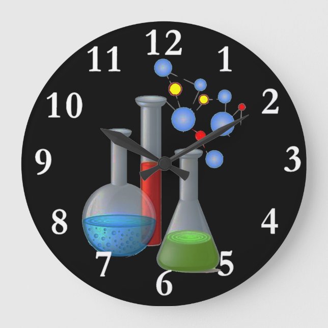 Chemie-Wissenschafts-runde Wanduhr (Vorderseite)