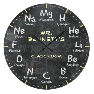 Chemie-Wissenschafts-Tafel Personalizable Uhr