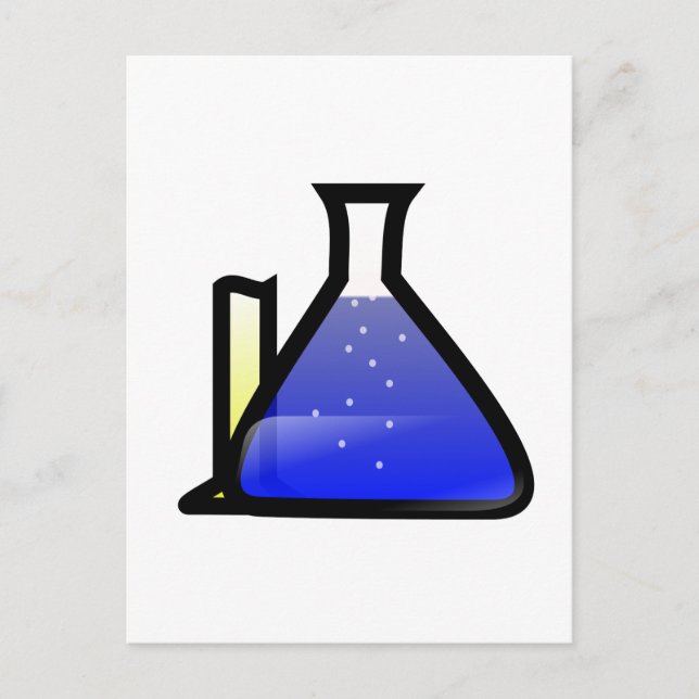 Chemiebeakers Postkarte (Vorderseite)