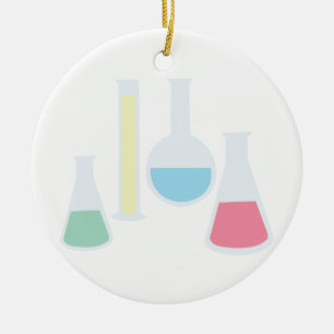 Chemiebecher Keramik Ornament