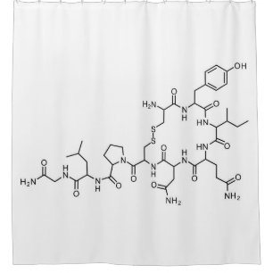 Chemieelement der Liebe Oxytocin-chemische Formel  Duschvorhang