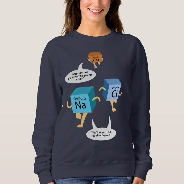 Chemieelemente - Lehrer für Wissenschaft - Birthda Sweatshirt (Vorderseite)