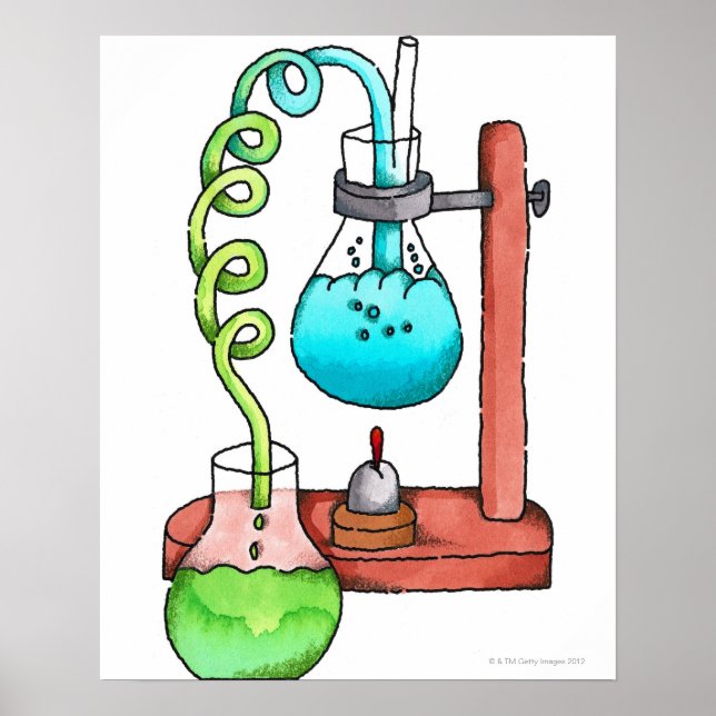 Chemieexperiment Poster (Vorne)