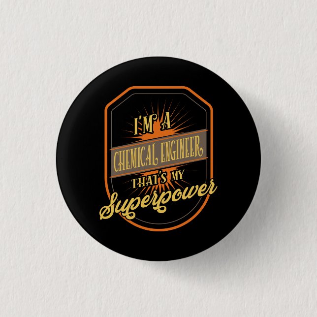 Chemieingenieur Button (Vorderseite)