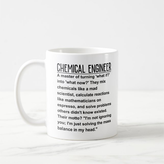 Chemieingenieur Kaffeetasse (Links)