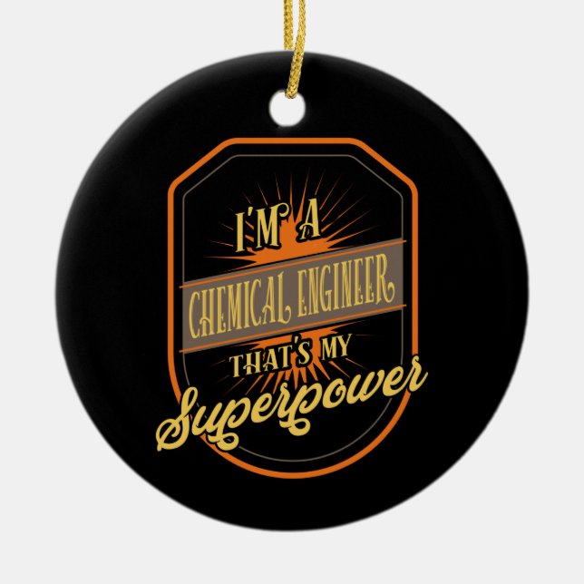 Chemieingenieur Keramik Ornament (Vorne)