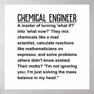 Chemieingenieur Poster