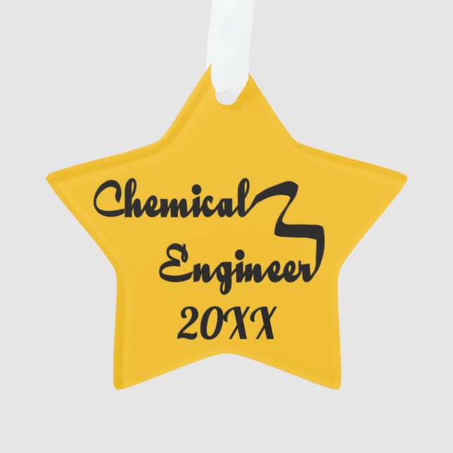Chemieingenieur Ribbon Ornament (Rückseite)