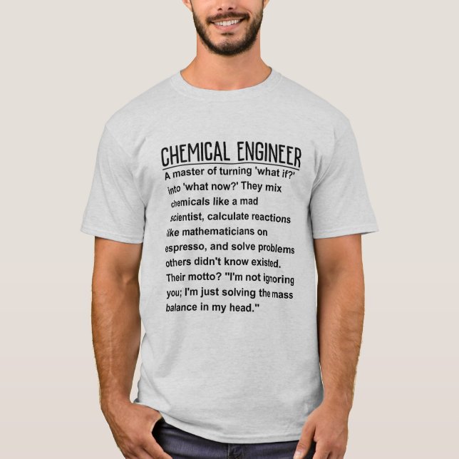 Chemieingenieur T-Shirt (Vorderseite)