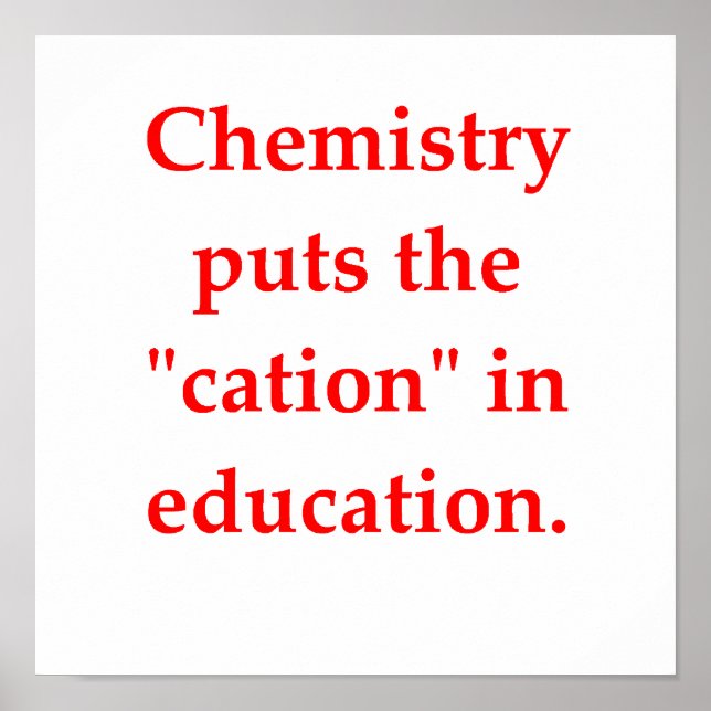 Chemiekwitz Poster (Vorne)