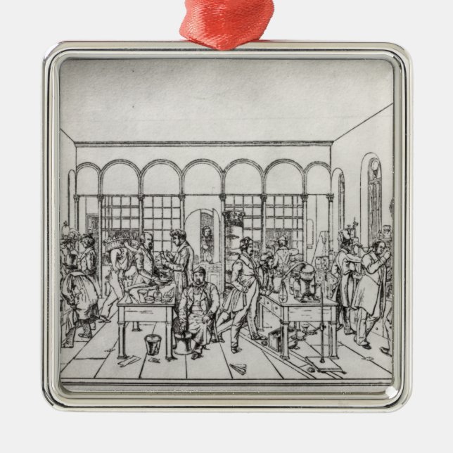 Chemielabor von Baron Justus von Liebig Ornament Aus Metall (Vorne)