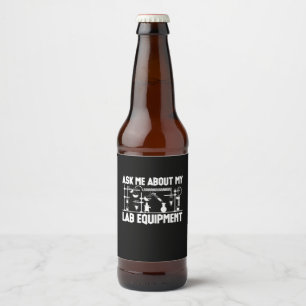 Chemielehrer Bierflaschenetikett