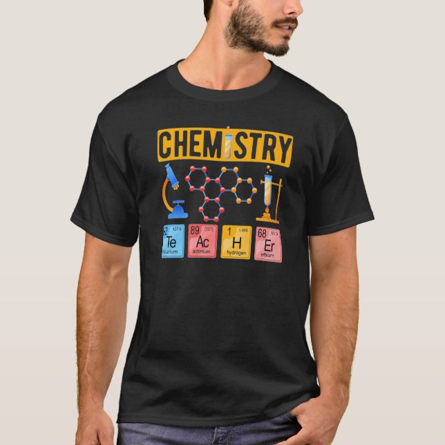 Chemielehrer Chemieelemente Chemie Lehrer T-Shirt (Vorderseite)